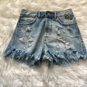 Zara ripped denim